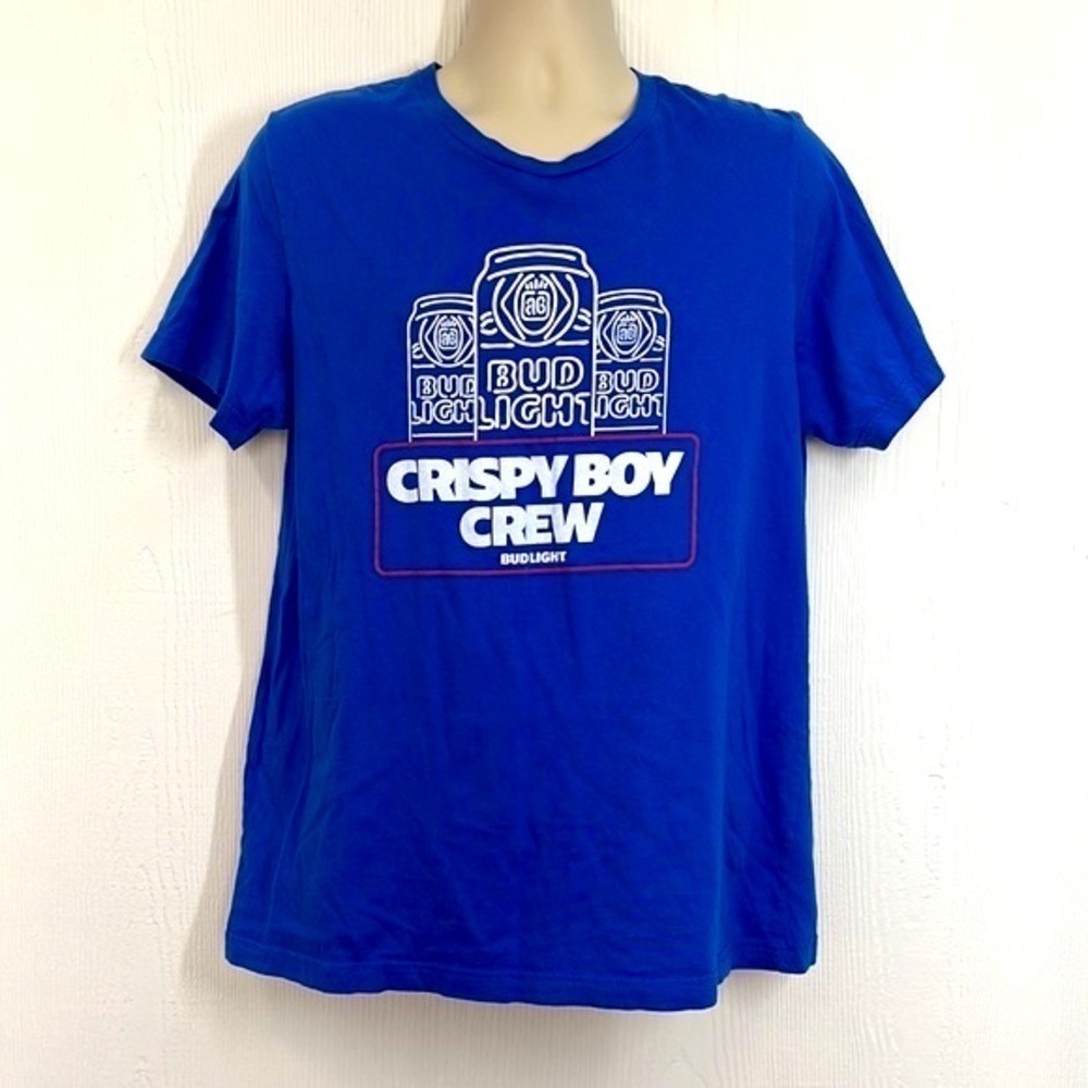 Bud Light - Crispy Boy Crew Beer Can Graphic Short Sleeve T Size Medium - Picture 2 of 9